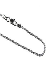 nice itsy-bitsy silver rope anklet for babies            